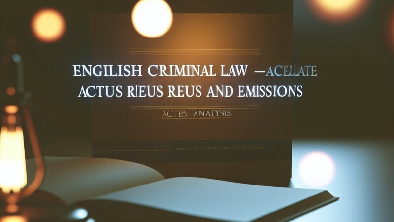 Actus Reus and Omissions in English Criminal Law: Case Analysis
