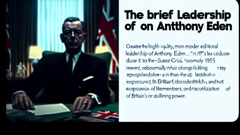 Anthony Eden's 1955–1957 Government: Suez, Policy and Legacy