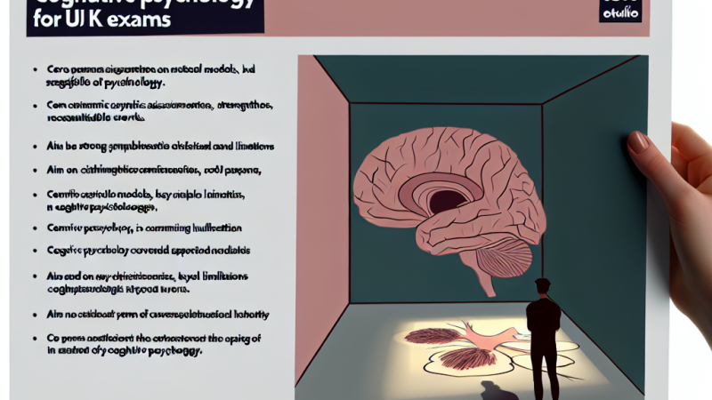 Cognitive Psychology: 16‑Mark Essay Plan and Key Points