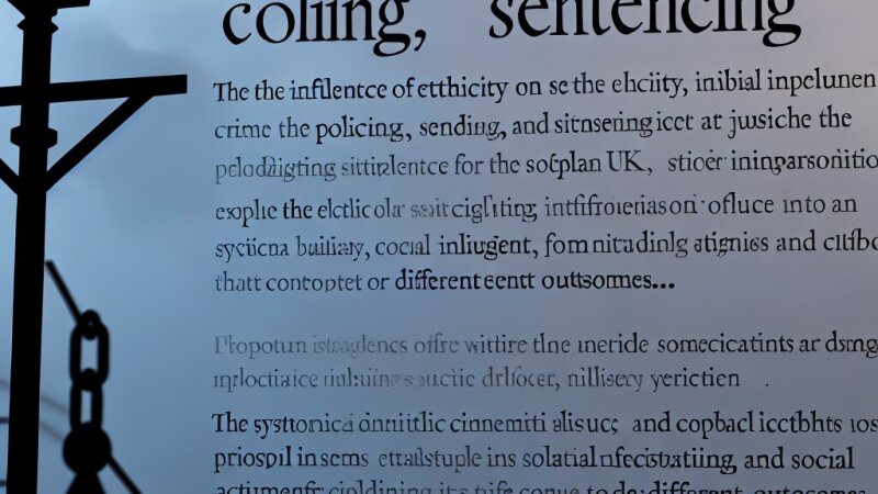 Ethnicity and Crime in the UK: Examining Policing, Sentencing and Justice