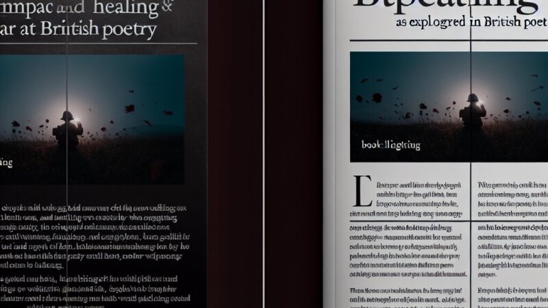 Exploring War and Healing in British Poetry: Form, Language, and Perspective