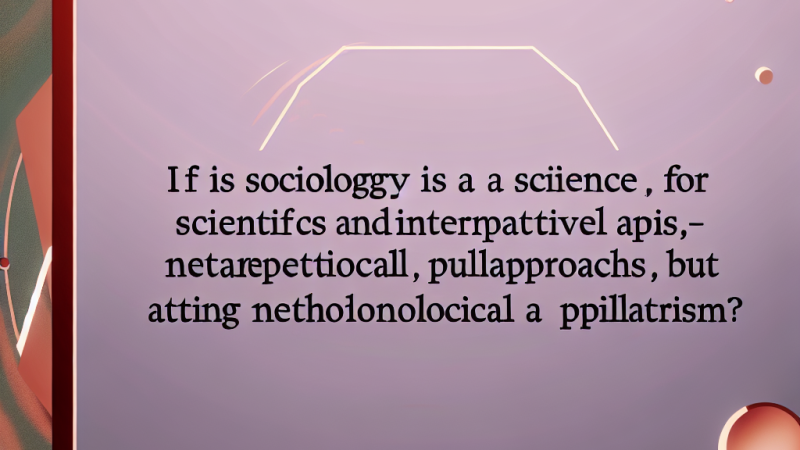 Exploring Whether Sociology Qualifies as a Science: A Critical Essay