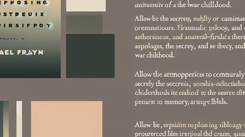 Spies by Michael Frayn: Revision Notes and Essay Framework